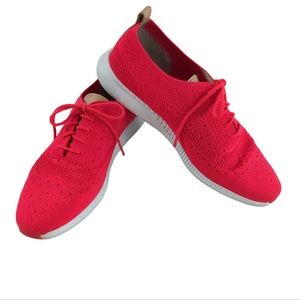 Cole Haan sneakers oxford Grand 0s, Stitchlite gym shoes neon pink women's 9 1/2